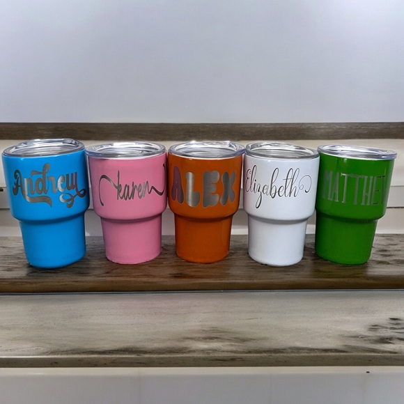 Personalized Engraved Name 2oz Mini Shot Glass Tumbler - Picture 10 of 10